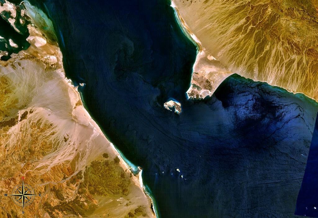 Muuqaal dayax-gacmeed oo Bab al-Mandab ah
