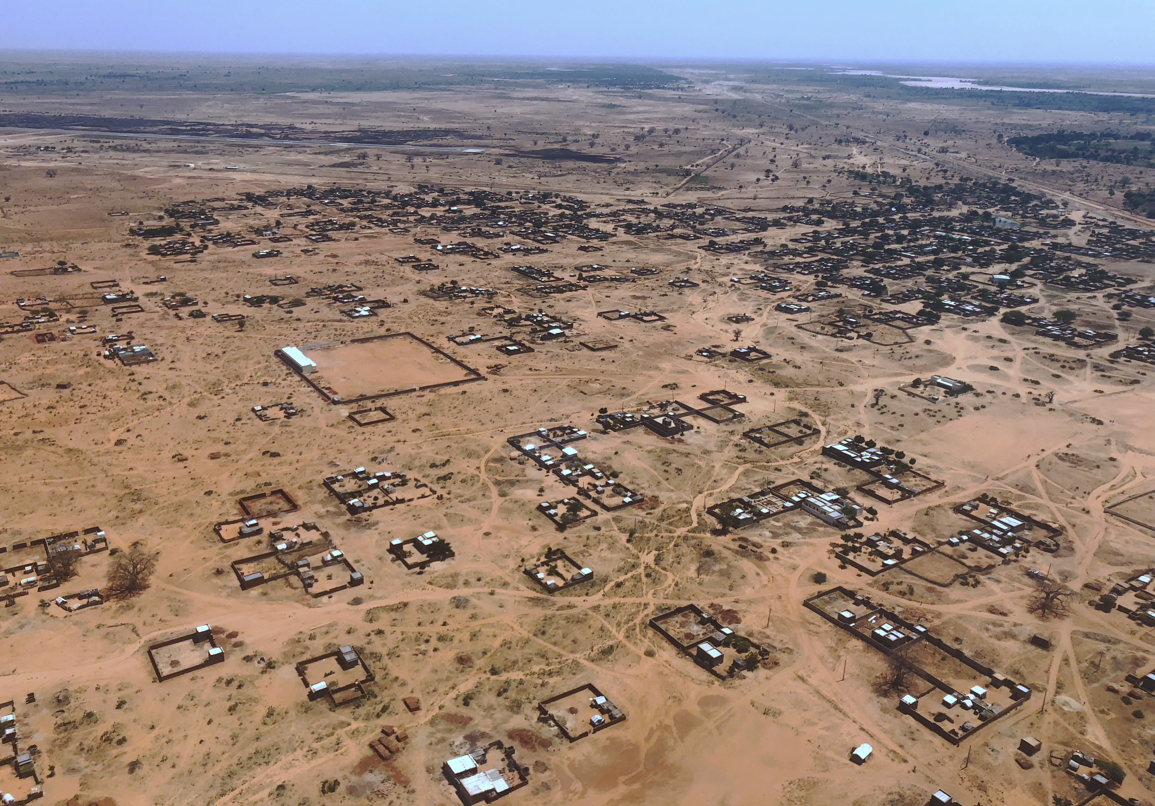 Aerial view of Nyala’s outskirts in 2018