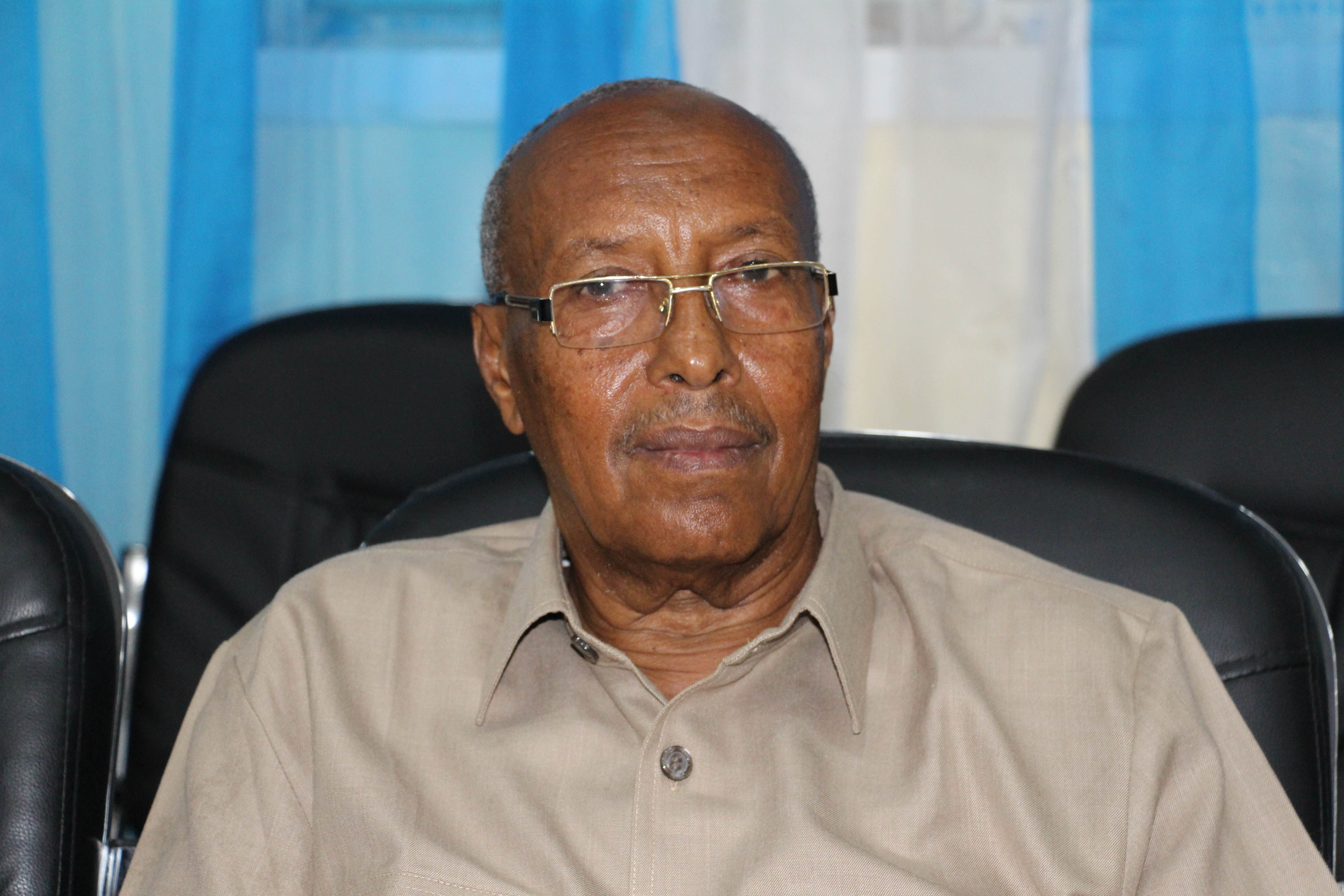 MP-elect Mohamed Nurani Bakar at a Baidoa polling centre in 2016